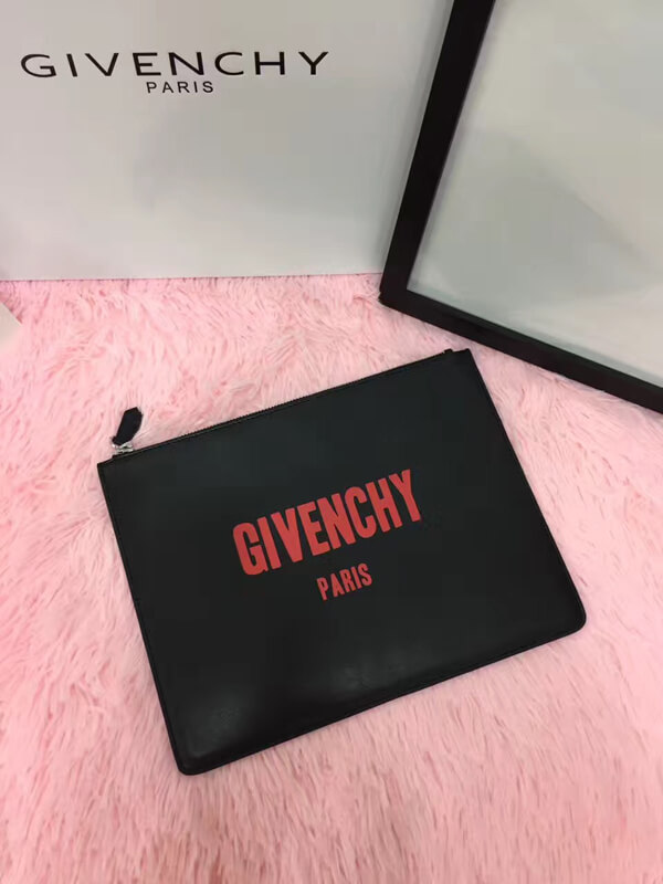 ジバンシィ スーパーコピー クラッチバッグ RED LOGO SMALL CLUTCH