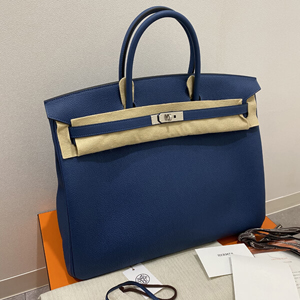 奇跡の入荷！エルメス コピー バーキン40 DEEP BLUE トゴ 最新刻印 トートバッグ hermes488
