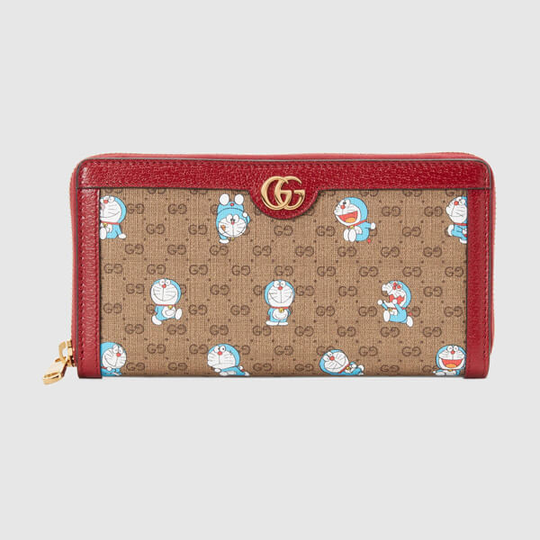 【注目コラボ】グッチ DORAEMON 偽物 財布 ジップアラウンドウォレット gucci0114