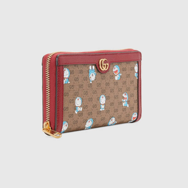 【注目コラボ】グッチ DORAEMON 偽物 財布 ジップアラウンドウォレット gucci0114