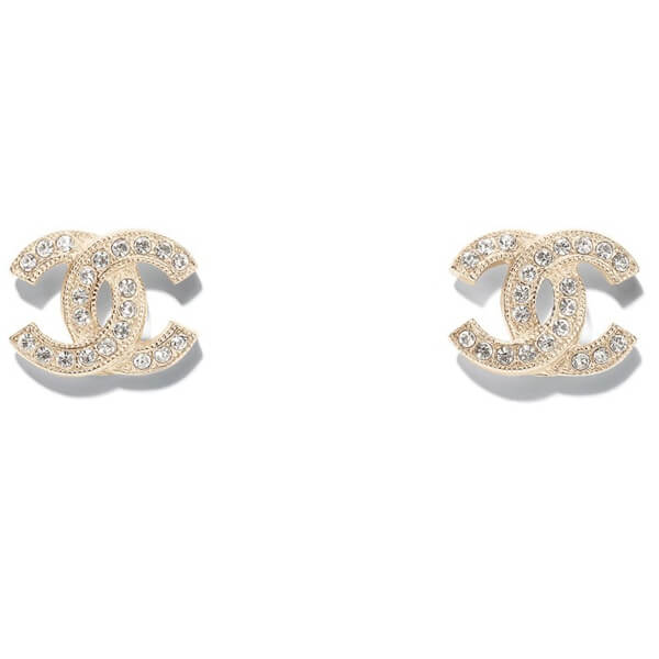 すぐにお届け シャネル メタル ストラス ピアス コピー 2色 chanel3315
