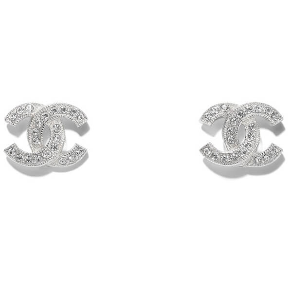 すぐにお届け シャネル メタル ストラス ピアス コピー 2色 chanel3315