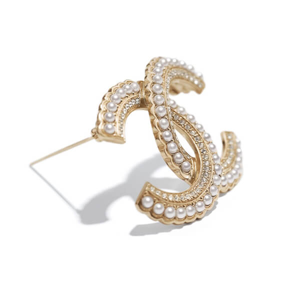 シャネル ブローチ 偽物 激安 chanel CCブローチ ココマークアクセパール BROOCH chanel21483
