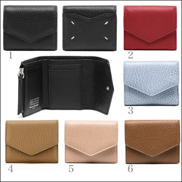 マルジェラ マネークリップ 偽物 エンベロープウォレット 三つ折りミニ財布 S56UI0136P0399T8013