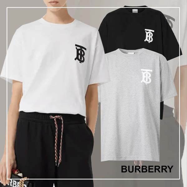 大人気！バーバリー☆モノグラムモチーフオーバーサイズTシャツ 80174731