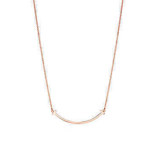 石原さとみ着用 ティファニー スマイル ネックレス 芸能人 Tスマイル 偽物★ペンダント 3色 TIFFANYT