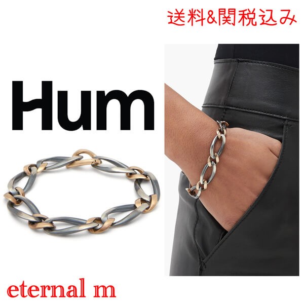 新作 ヒューマンメイド シルバー＆ゴールド ブレスレット hum73003