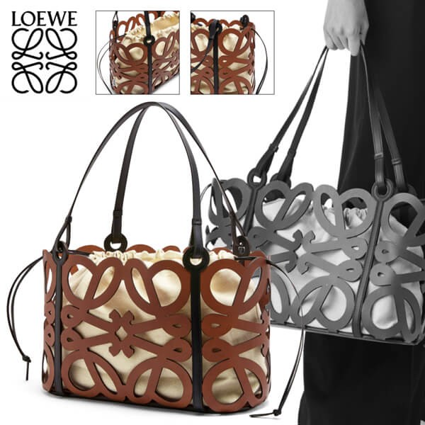 新作！万能！ロエベ スーパーコピー アナグラムカットアウト トート ミディアム(カーフ) loewe0901