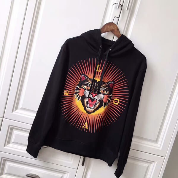 新作 グッチ パーカー コピー☆タイガーのコットン スウェットパーカー Gucci006