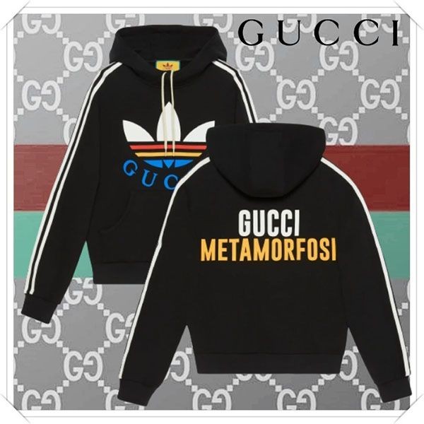 [限定コラボ]adidas x グッチ コットン スウェットパーカー 692107 XJEXB 1152