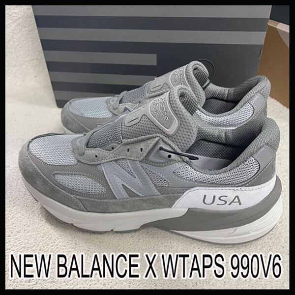 大人気 wtaps ニューバランス 990 v6 偽物 New Balance WTAPS 990V6 グレー M990WT6