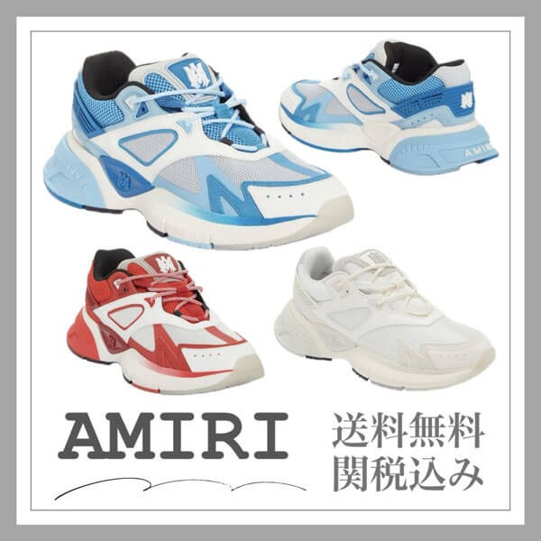 24SS★アミリ 偽物 MAランナー パネルス スニーカー Runner PS24MFS021