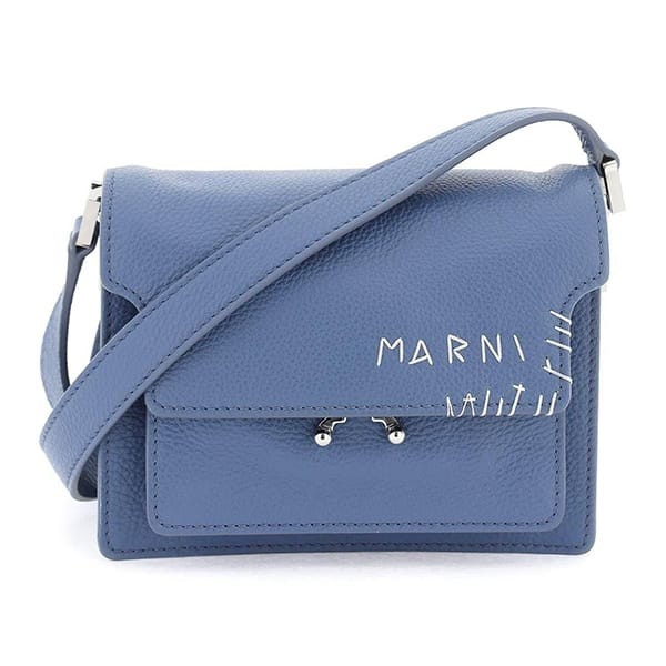 グアム スーパーコピー【マルニ】ロゴ TRUNK SOFT ショルダーバッグ 4色 SBMP0075L