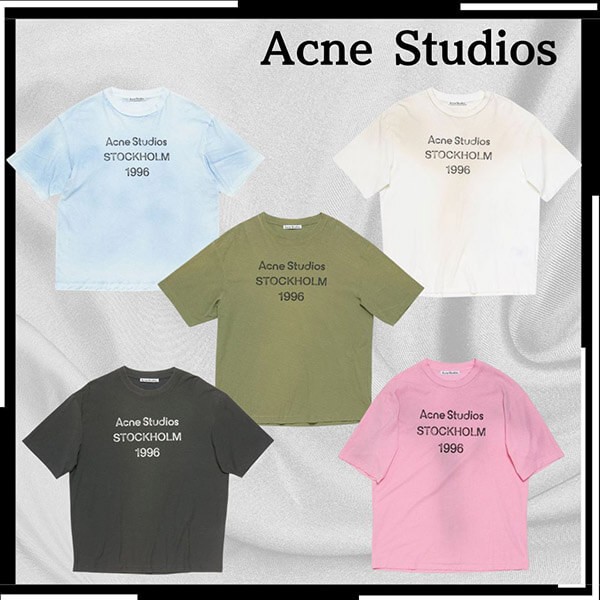 アクネストゥディオス アクネ Tシャツ 偽物 ロゴTシャツ リラックスフィット TSHI000013 多色