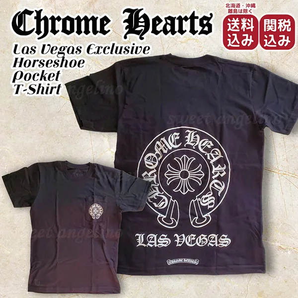 入手困難品！クロムハーツ★ラスベガス限定 ホースシュー ポケット Tシャツ