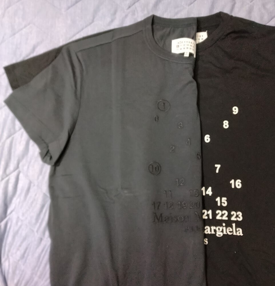 メゾンマルジェラ ナンバリングロゴ エンブロイダリー Tシャツ コ コットン 2色 S50GC0684