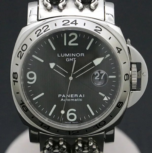 クロムハーツ パネライ 偽物 OFFICINE パネライ ラージリンク ルミノール GMT フリンケ ダガー ファンシー 自動巻き 腕時計 00029