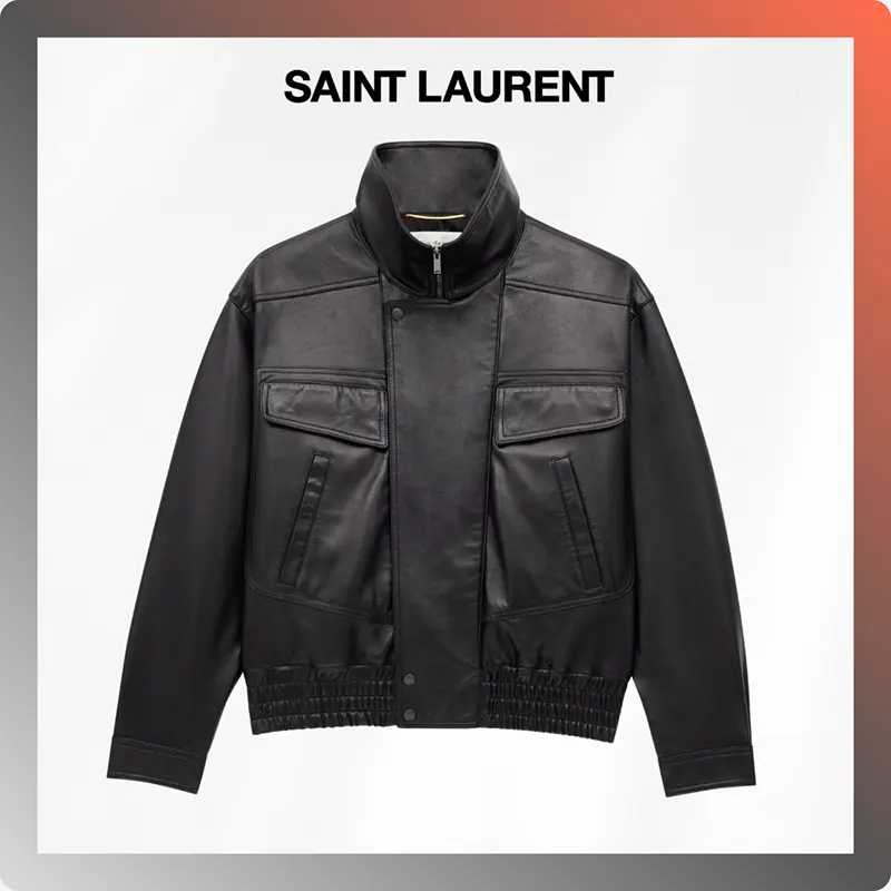 サンローラン 25FW ボンバージャケット 偽物 プランジラムスキン ysl2154888