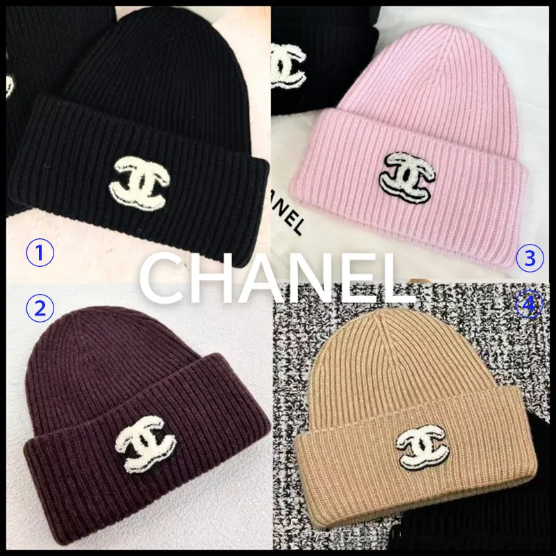 シャネル ニットキャップ CCロゴ 並行輸入品 4色 xne511518