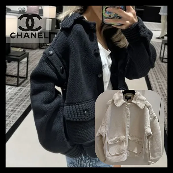 【シャネル 】ジャケット ブルゾン ニット P79984