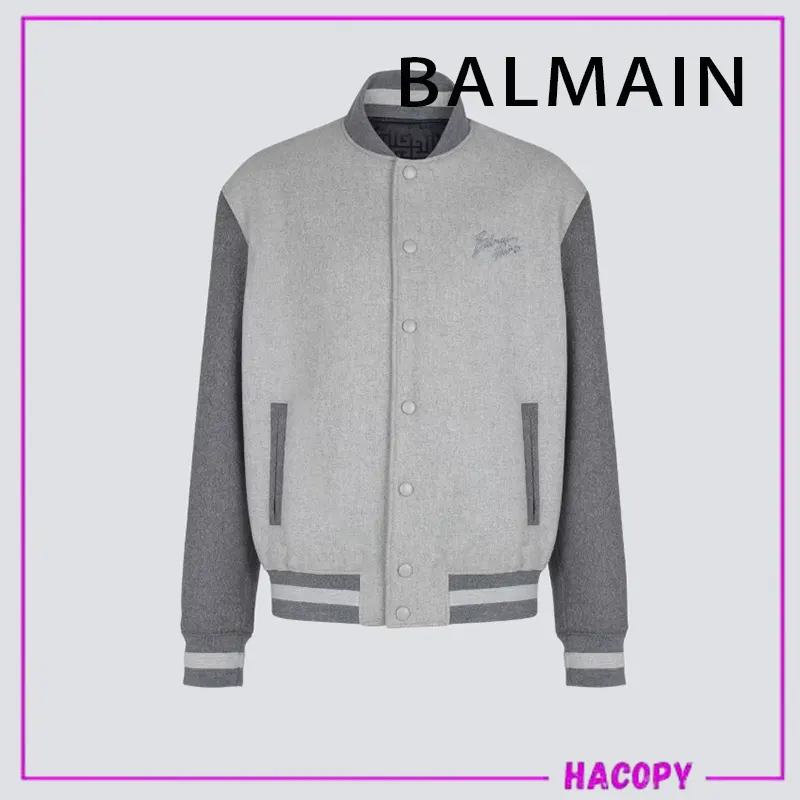 バルマン ウール＆カシミヤ バーシティジャケット n級品 bm6655959
