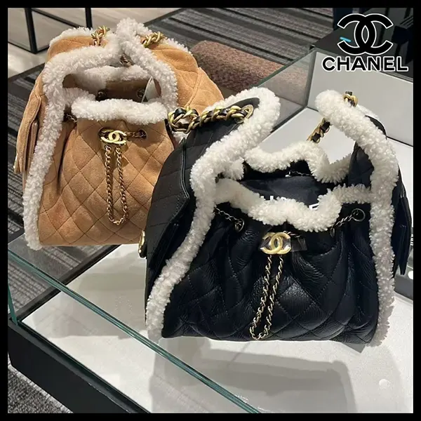 シャネル25 スモールバッグ もこもこボア AS5293 B22309 U4139