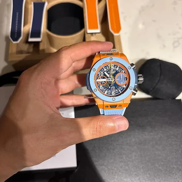 ウブロ ビッグ・バン パチモン ウニコ 2025 Unico Summer 42mm オレンジセラミック 441.ES.5199.RX