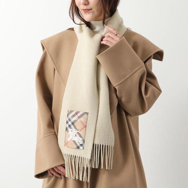 大特価★バーバリー マフラー 偽物 MU SOLID LABEL SCF カシミヤ 8103995